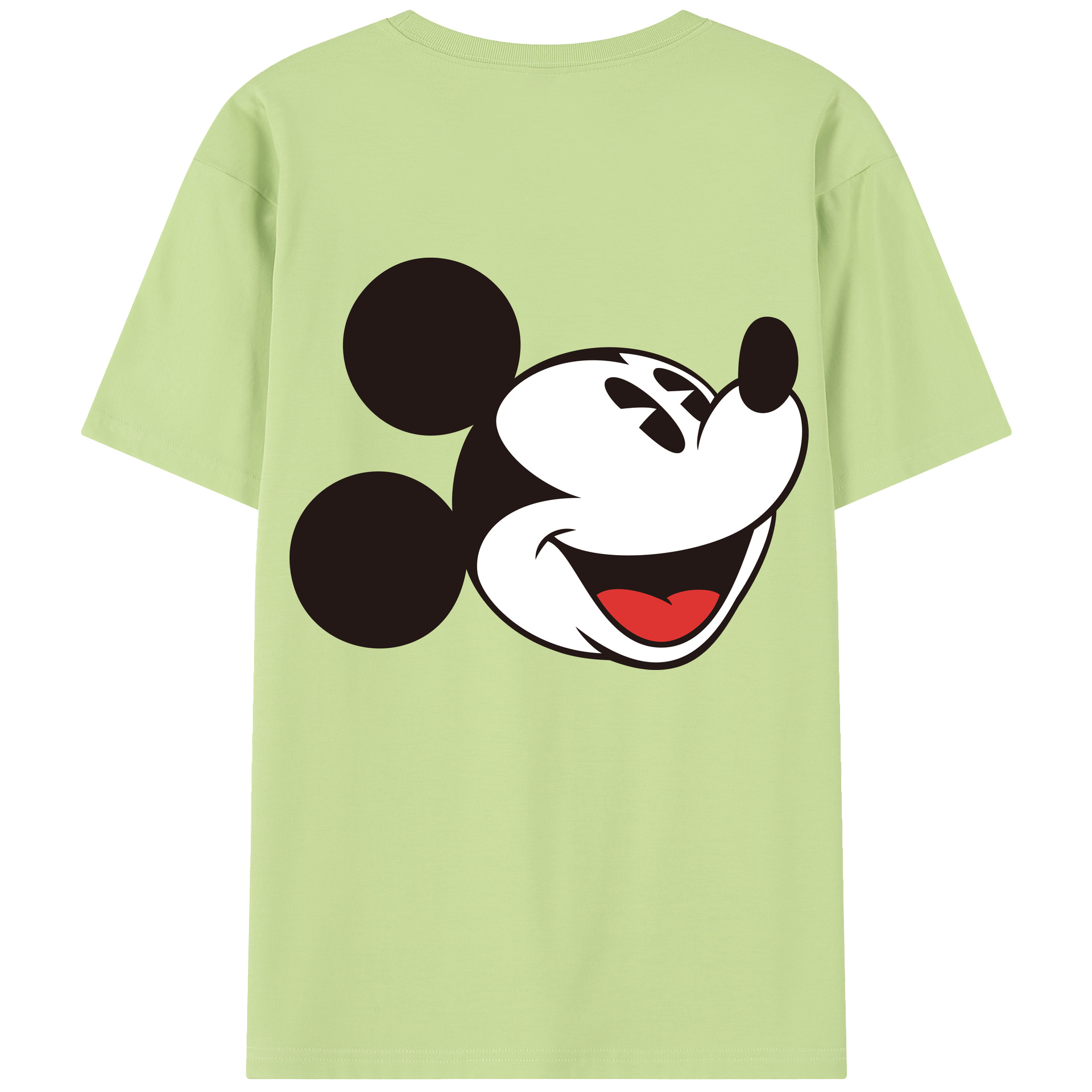 （画像用） ミッキーマウス Mickey Mouse 綿100％半袖Tシャツ（背面プリント）